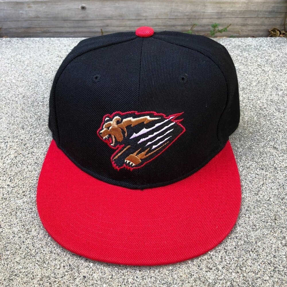 FRESNO GRIZZLIES Minor League Baseball Snapback Hat Men's Black MiLB Cap Adjust‌